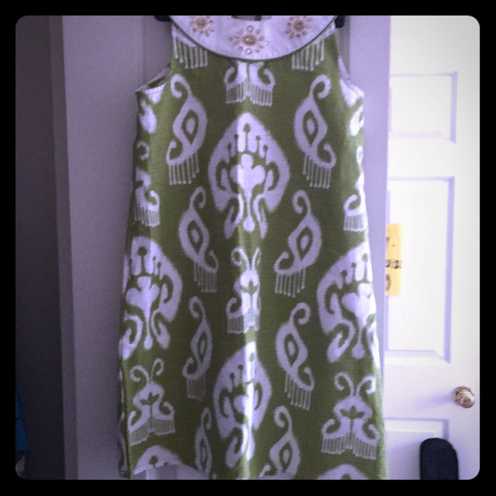 Gymboree children’s green pattered dress